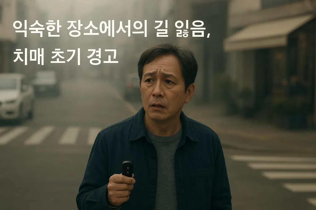 익숙한 장소에서의 길 잃음, 치매 초기 경고