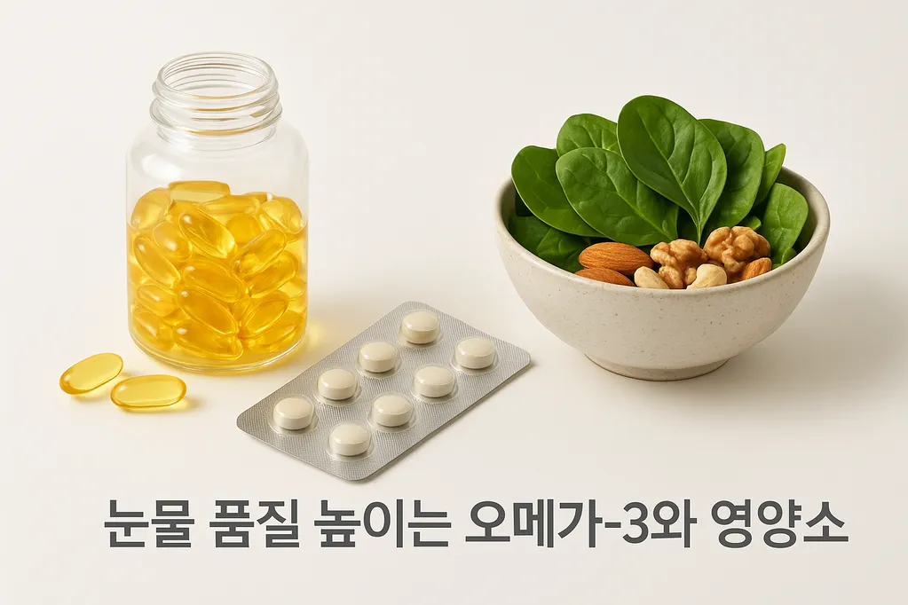 눈물 품질 높이는 오메가-3와 영양소