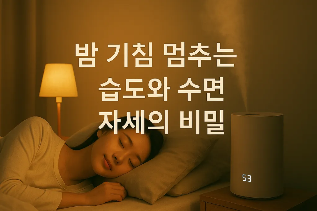 밤 기침 멈추는 습도와 수면 자세의 비밀