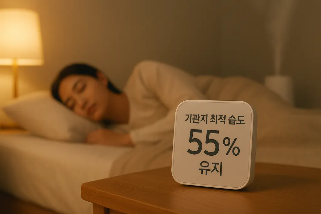 기관지 최적 습도 55% 유지