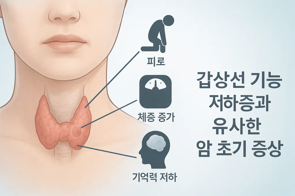 갑상선 기능 저하증과 유사한 암 초기 증상