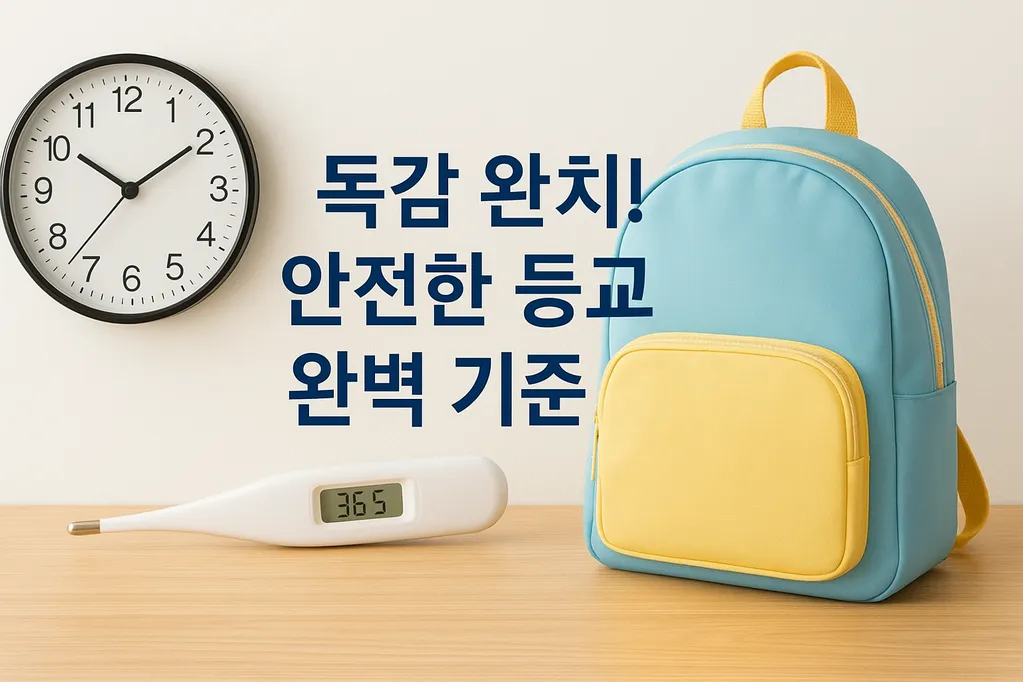 독감 완치! 안전한 등교/등원 기준 완벽 정리