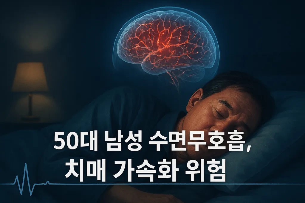 50대 남성 수면무호흡, 치매 가속화 위험