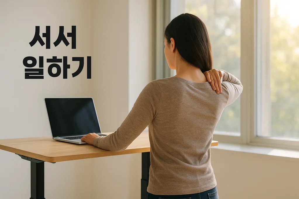 서서 일하기