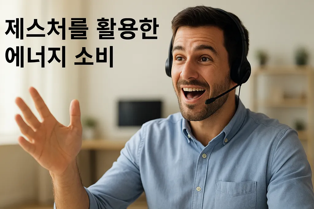 제스처를 활용한 에너지 소비