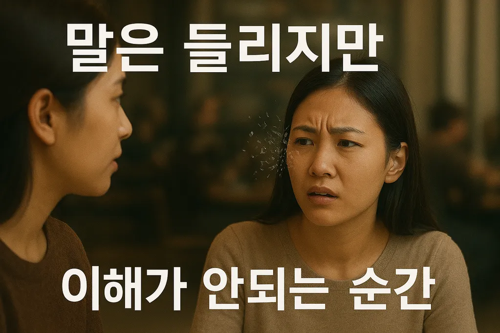 시각적 효과. 소음 속 대화 이해의 어려움